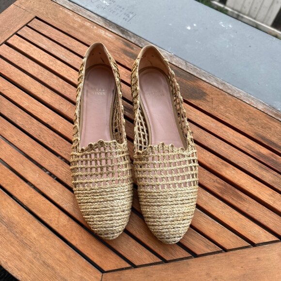 Stuart Weitzman Woven Slip-On Loafers Size 9M - Picture 2 of 7